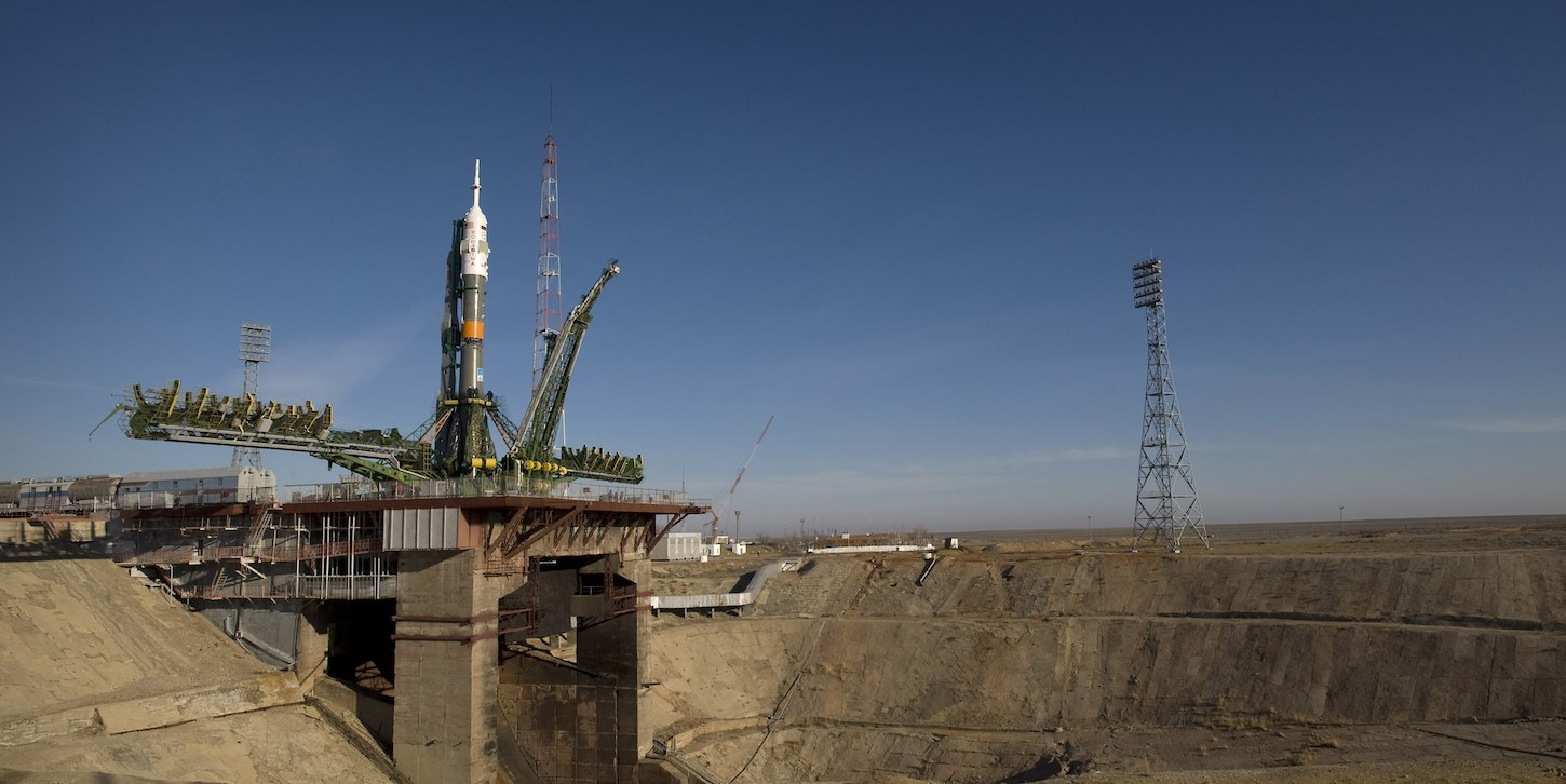 Soyuz on the pad