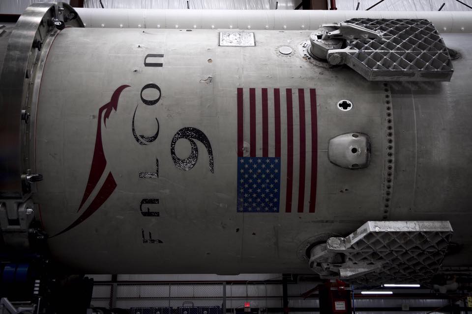 Falcon 9 back in the hangar
