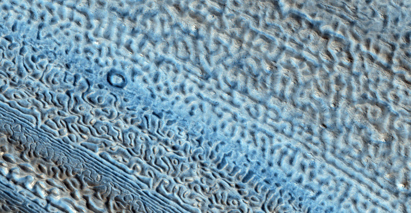 Mars' glaciers seen by HiRise camera